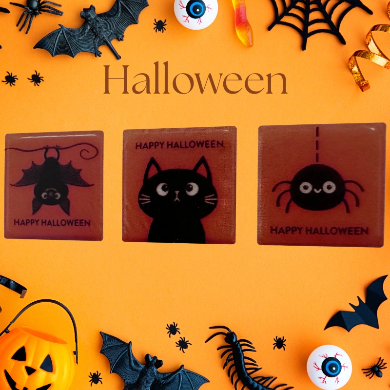 Dekor Helloween - štvorec 3 druhy