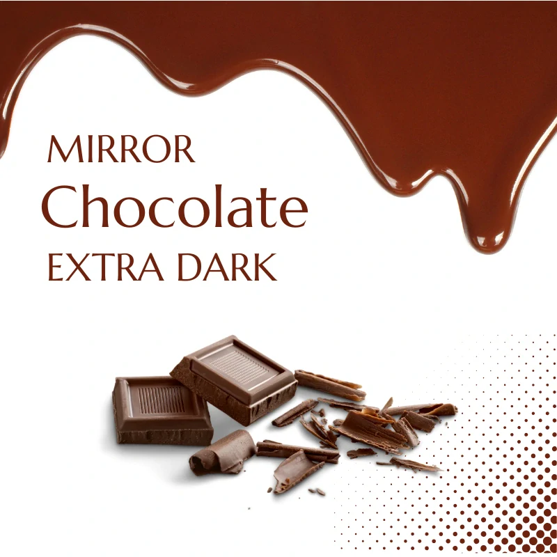 Mirror Extra Dark Chocolate, 6 kg - zrkadlová poleva č okoláda