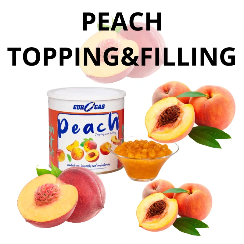 Fruit Topping&filling Peach 60%, 2,6kg