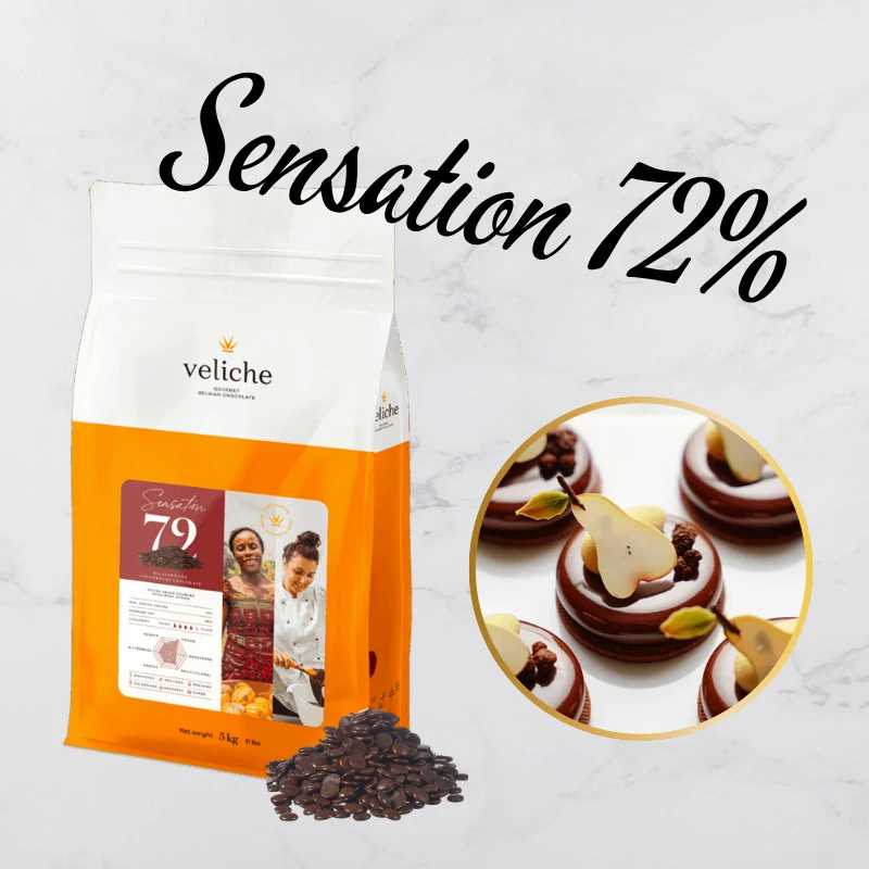 Sensation 72% - Belgická horká čokoláda -10kg