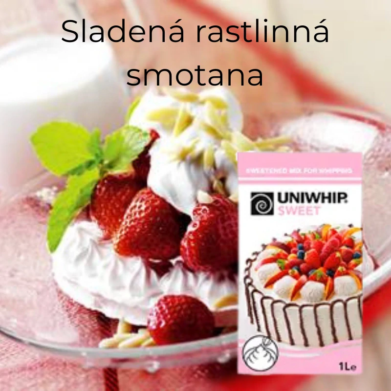 Sladená rastlinná smotana, 1L