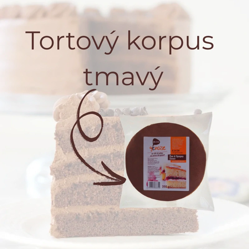 BHB Piškótový tmavý tortový korpus pr.24cm