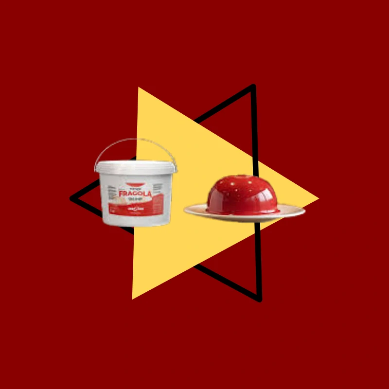 Mirage Fragola 5kg - zrkadlová poleva jahoda
