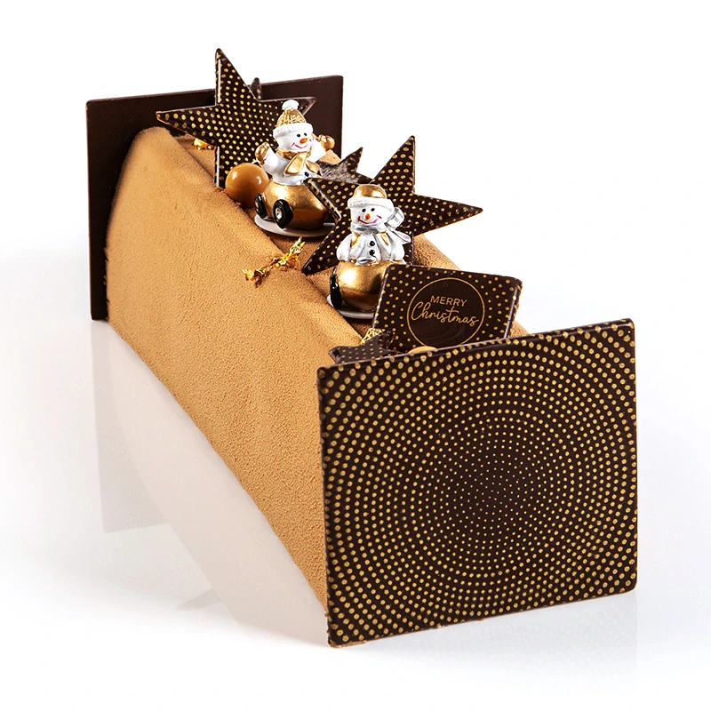 Čokoládový dekor vianočná hviezda 2,5cm/175ks