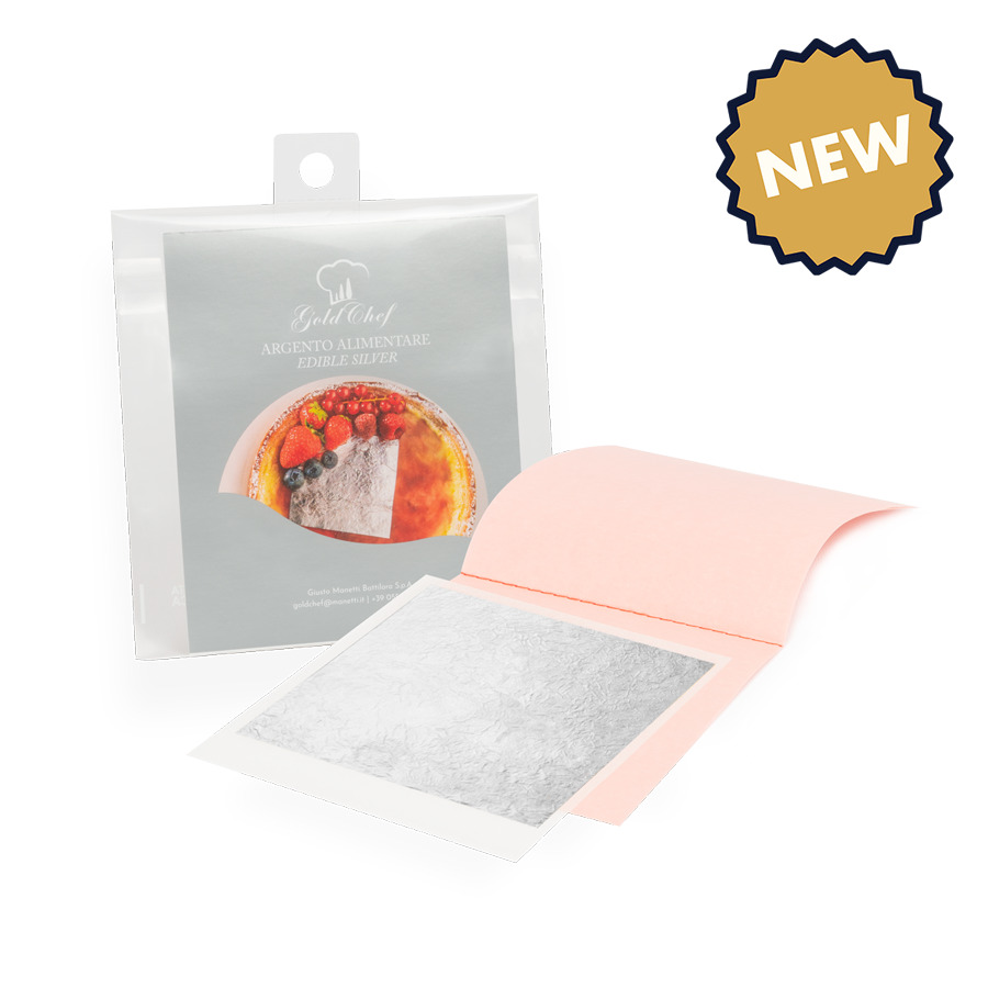 1 Jedlý strieborný plátok 80x80mm