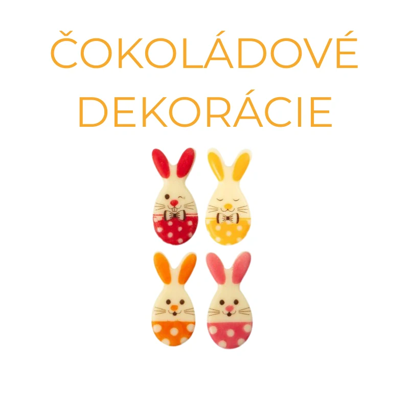Čokoládové dekorácie  Hlava zajačika 200ks