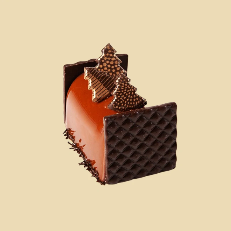 Čokoládové dekorácie Vianočný stromček 2,5x2,5 cm