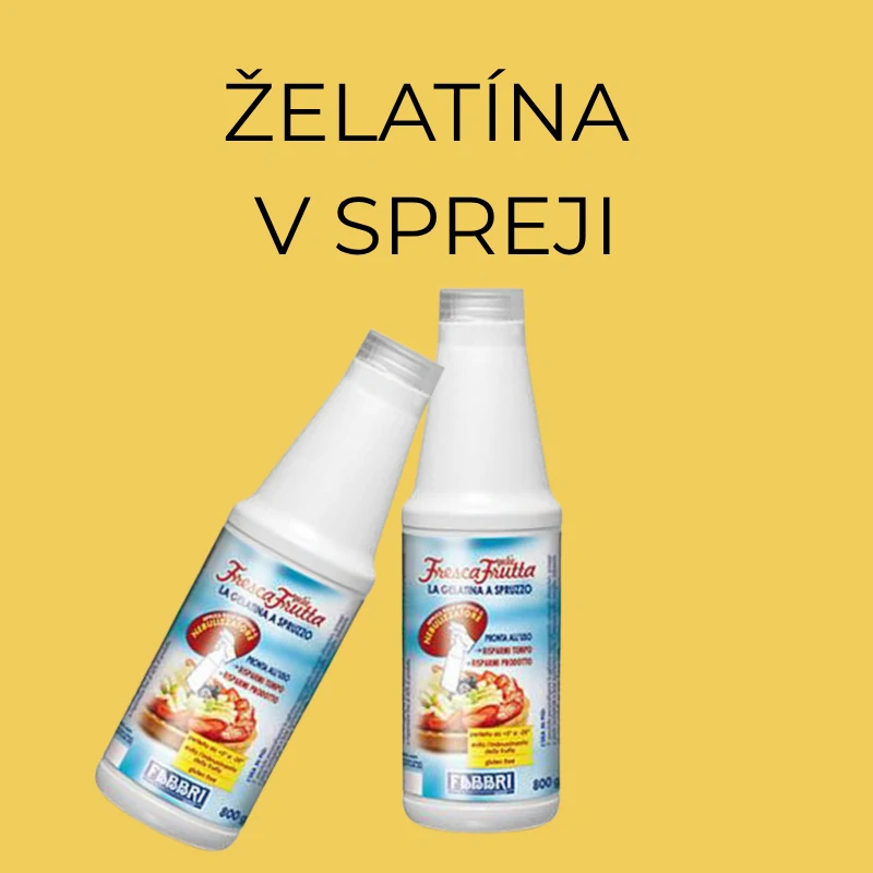 Želatína v spreji  - náplň
