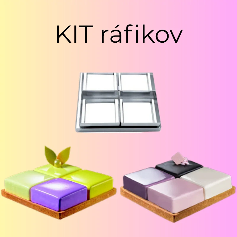 Cake Idea - set nerezových ráfikov