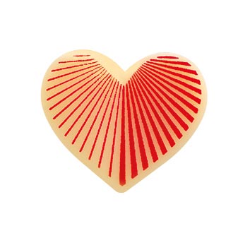 Čokoládové dekorácie GRAPHIQUES - SRDIEČKA