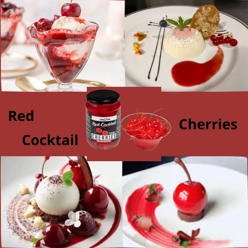 Red Coctail Cherries 720ml