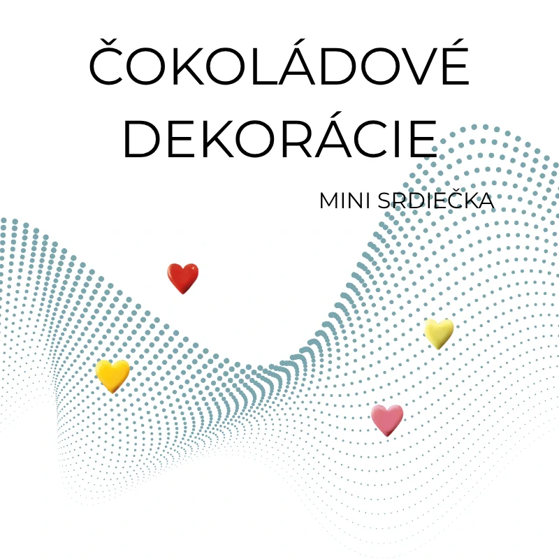 Mini srdiečka 4 druhy