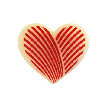 Čokoládové dekorácie GRAPHIQUES - SRDIEČKA