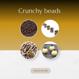 Chruncha Beads Dark 250g -čokládové dekoračné guličky tmavé  