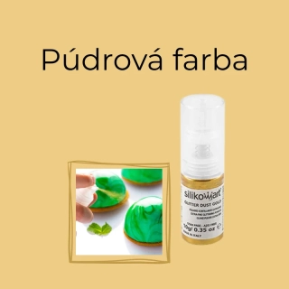 Púdrový perleťový sprej zlatý 10g - Glitter Dust
