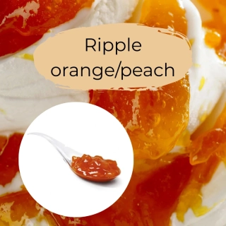 Ripple Peach/Orange with pieces 3,5kg - variegato marhuľa/pomaranč