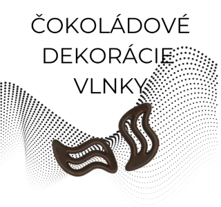 Čokoládové dekorácie - Vlnky - 510ks
