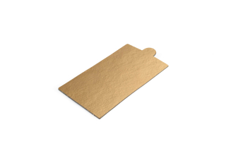Lepenková podložka zlatá 9x5cm - 10ks
