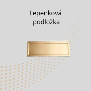 Lepenková podložka zlatá Profiteroles - 10ks