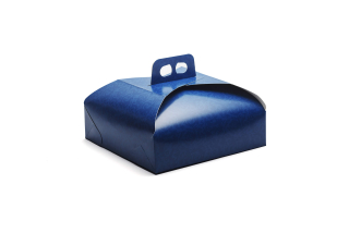 Krabica na zákusky DAMASK BLUE/modrá  5ks