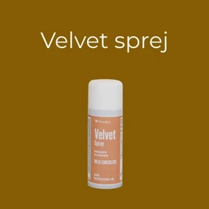 Velvet sprej mliečna čokoláda, 400ml - čokolládový