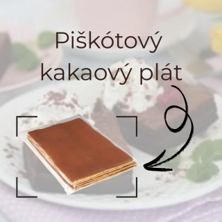 Piškótové pláty kakaové