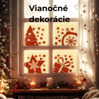 Čokoládový dekor vianočný štvorec 2x2cm/250ks