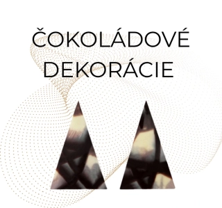 Čokoládové dekorácie - Trojuholník melír 490ks