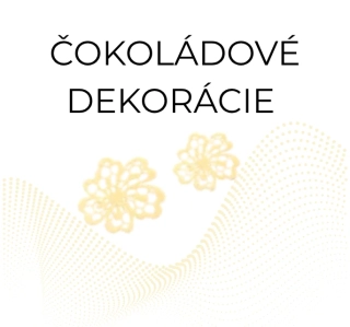 Čokoládové dekorácie Krajkový kvietok