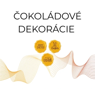 Čokoládové dekorácie Veľkonočná pečať 120ks
