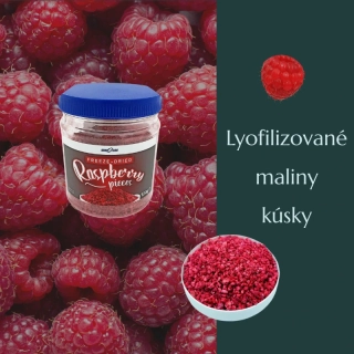 Lyofilizované sušené Maliny - kúsky 120g