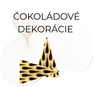 Čokoládové dekorácie - Trojuholník kvapky 490ks