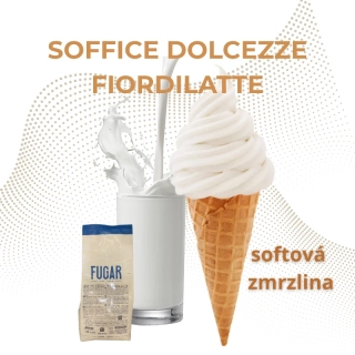 Soffice Dolcezze Fiordilatte 1,25kg - smotanová softová zmrzlina