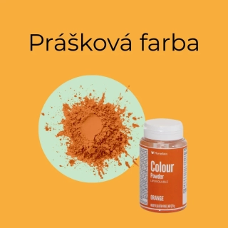 Prášková orenžová farba v tukoch rozpustná