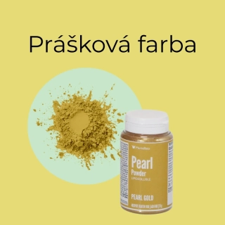 Prášková perleťová farba zlatá 
