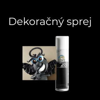 Dekoračný sprej Absolute Black - čierny