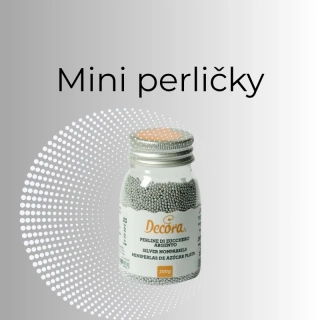 Dekoráčné guličky mini strieborné 100g