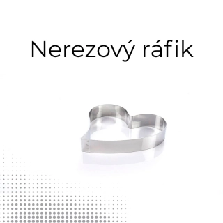 Nerezový ráfik Srdce