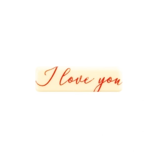 Čokoládový dekor "I LOVE YOU"