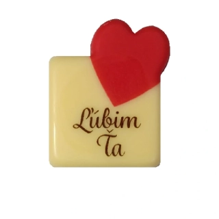 Čokoládový dekor  Ľúbim Ťa