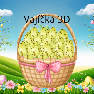Čokoládovén. dekorácie Veľkonočné mini vajíčka - 3D