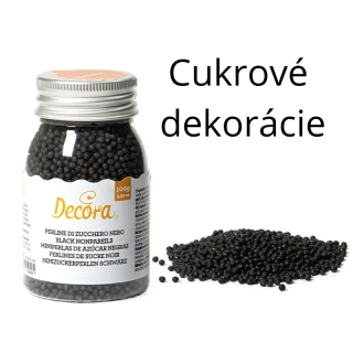Deko Cukrové guličky ČIERNE 100g