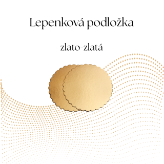 Lepenková podložka zlato-zlatá (2400g)