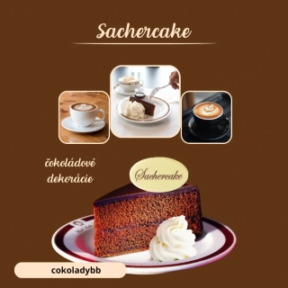Čokoládové dekorácie - Sachercake  390ks