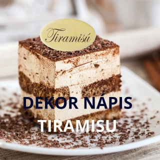 Čokoládové dekorácie  - Tiramisu  390ks