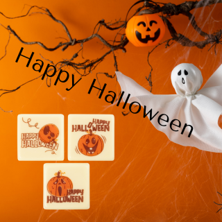 Happy Halloween 3x3cm