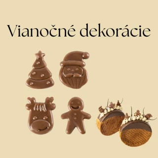 Čokoládové dekorácie Vianočný Mix 2,4cm