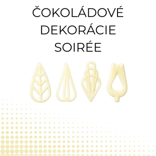 Čokoládové dekorácie - Filigrán špecial biely 