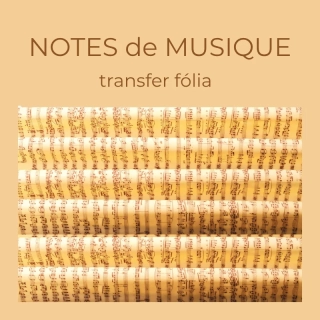 Transfer fólie Notes de musique
