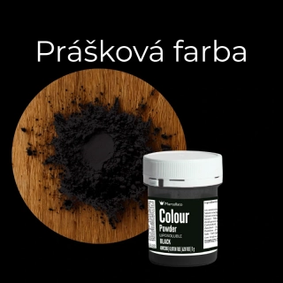 Púdrová farba pastelová čierna 5g